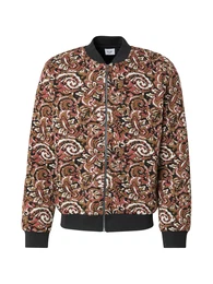 Jacke 'Danger' oliv / burgunder / schwarz / wei