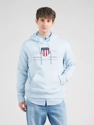 Gant Hoodie Regular Archive Shield Hoodie marineblau/hellblau/grau/rot
