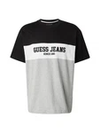 GUESS JEANS T-Shirt hellgrau/schwarz/weiß