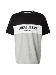 T-Shirt hellgrau / schwarz / wei