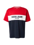 GUESS JEANS T-Shirt marineblau/rot/weiß