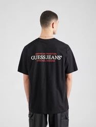 GUESS JEANS T-Shirt rot/schwarz/weiß