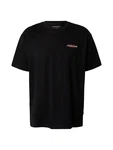 GUESS JEANS T-Shirt rot/schwarz/weiß