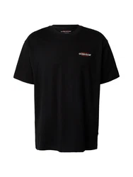 GUESS JEANS T-Shirt rot/schwarz/weiß