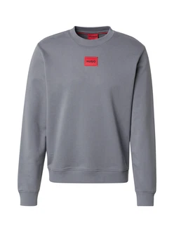HUGO Sweatshirt Diragol212 Rundhals grau/rot/schwarz