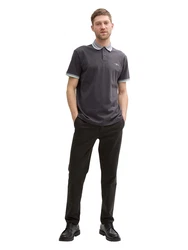 TOM TAILOR Poloshirt dunkelgrau/mint/weiß