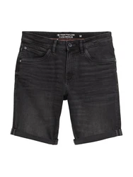 TOM TAILOR Jeansshorts TTJOSH Regular Slim schwarz