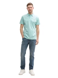 TOM TAILOR Poloshirt mint/weiß