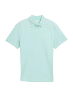 TOM TAILOR Poloshirt mint/weiß