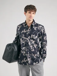 Versace Jeans Couture Hemd grau/hellgrau/schwarz