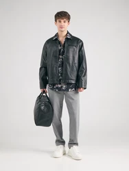 Versace Jeans Couture Hemd grau/hellgrau/schwarz