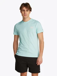 Tommy Jeans T-Shirt pastellblau/weiß