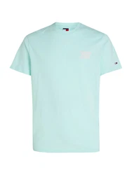 Tommy Jeans T-Shirt pastellblau/weiß