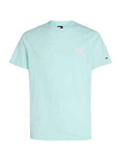 Tommy Jeans T-Shirt pastellblau/weiß