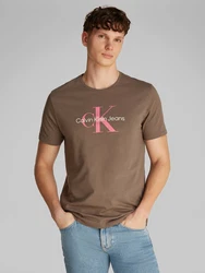 Calvin Klein Jeans T-Shirt 'HERO' braun/hellpink/weiß