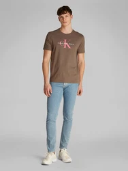Calvin Klein Jeans T-Shirt 'HERO' braun/hellpink/weiß