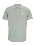Jack & Jones Plus Poloshirt JJEAUSTIN pastellgrün/weiß