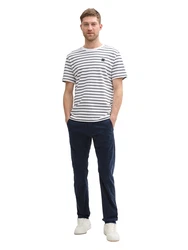 TOM TAILOR Chinohose Tapered Chino Hose dunkelblau