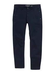 TOM TAILOR Chinohose Tapered Chino Hose dunkelblau