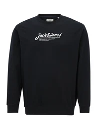 Plus Sweatshirt 'JJBeau' nachtblau / wei