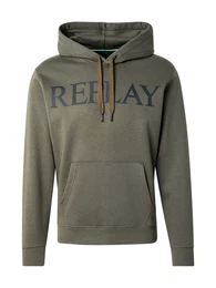 Sweatshirt oliv / schwarz