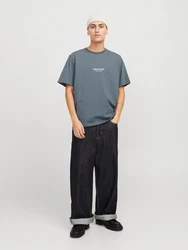 JACK & JONES T-Shirt JORVesterbro saphir/weiß