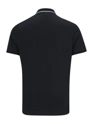 Jack & Jones Plus Poloshirt JJEAUSTIN schwarz/weiß