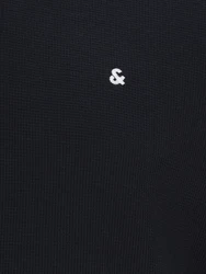 Jack & Jones Plus Poloshirt JJEAUSTIN schwarz/weiß