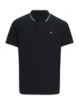 Jack & Jones Plus Poloshirt JJEAUSTIN schwarz/weiß