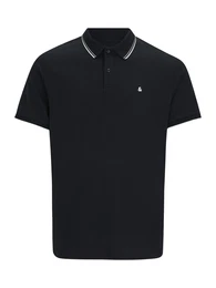Plus Poloshirt 'JJEAUSTIN' schwarz / wei