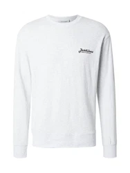 JACK & JONES Sweatshirt JJBEAU schwarz/weimeliert