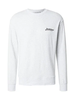 JACK & JONES Sweatshirt JJBEAU schwarz/weimeliert