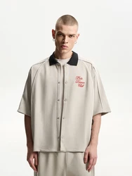 Bershka Hemd grau/rot/schwarz/weiß
