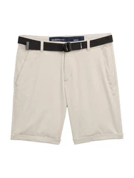 TOM TAILOR DENIM Shorts ecru / schwarz