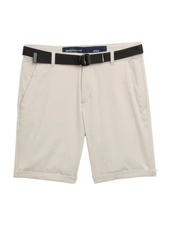 TOM TAILOR DENIM Shorts ecru / schwarz