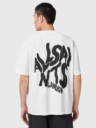 AllSaints T-Shirt 'ORLANDO' schwarz/weiß