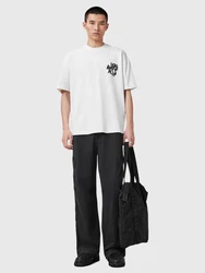 AllSaints T-Shirt 'ORLANDO' schwarz/weiß