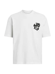 AllSaints T-Shirt 'ORLANDO' schwarz/weiß