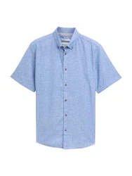 TOM TAILOR Hemd navy / hellblau / weiß