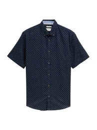 Hemd blau / marine / wei
