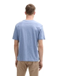 TOM TAILOR T-Shirt taubenblau/dunkelblau/grau