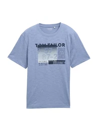 T-Shirt taubenblau / dunkelblau / grau