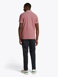 TOMMY HILFIGER Poloshirt karminrot/weiß
