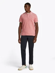 TOMMY HILFIGER Poloshirt karminrot/weiß