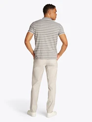 TOMMY HILFIGER Poloshirt grau/weiß