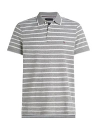 Poloshirt grau / wei