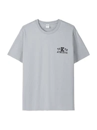 T-Shirt grau / schwarz