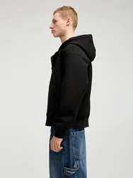 Pull&Bear Sweatjacke 'STWD' schwarz