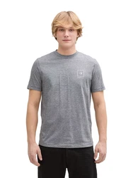 TOM TAILOR DENIM T-Shirt schwarz/weiß