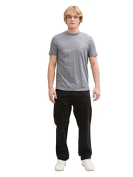 TOM TAILOR DENIM T-Shirt schwarz/weiß